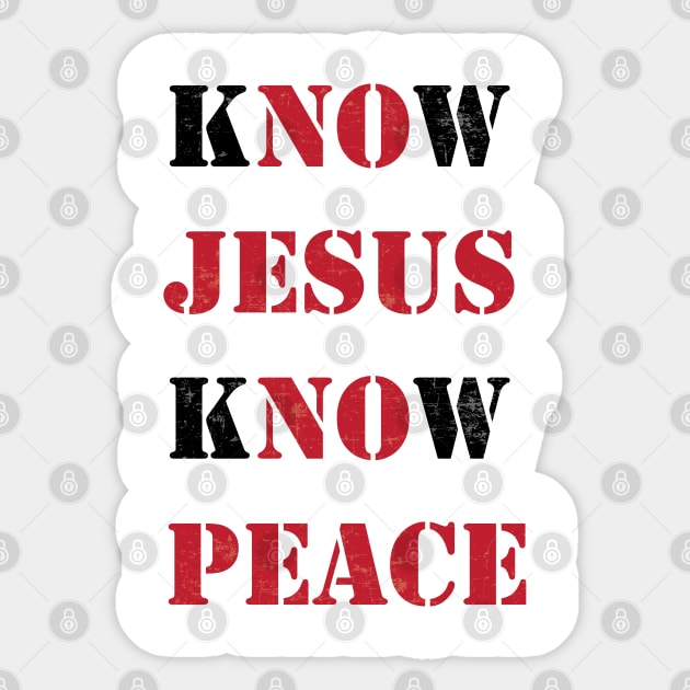 Know Jesus Sticker by CandD